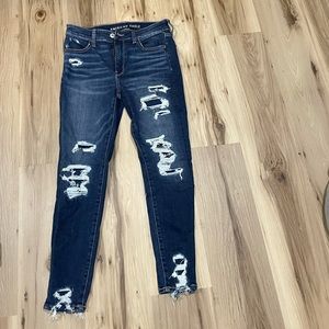American Eagle skinny ripped jeans